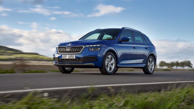 Blauer Skoda Kamiq