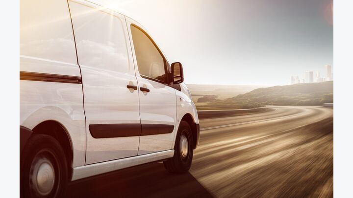 Delivery Van on its way