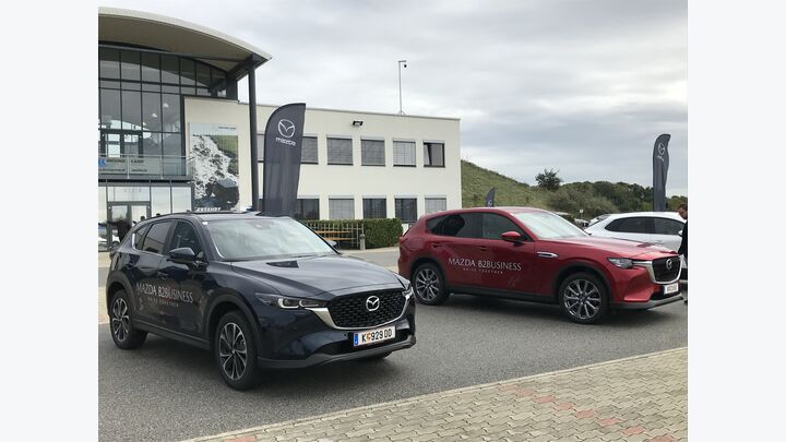 Selbstverständlich war auch Mazda Austria mit seinen B2B Modellen vertreten