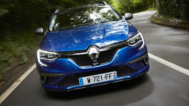 Blauer Renault Megane