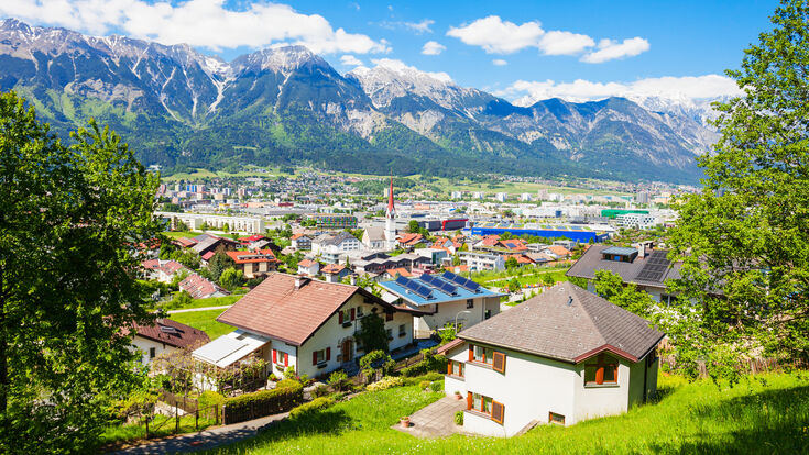© saiko3p - stock.adobe.com innsbruck austria view city aerial tirol mountain tyrol alps landscape architecture travel landmark town panorama old building tourism austrian urban europe nature sky summer house european cityscape destination sightseeing alpine valley river colorful history street church panoramic roofs inn innsbruck austria view city aerial tirol mountain tyrol alps landscape architecture travel landmark town panorama old building tourism austrian urban europe nature sky summer house european cityscape destination sightseeing alpine valley river colorful history street church panoramic roofs inn