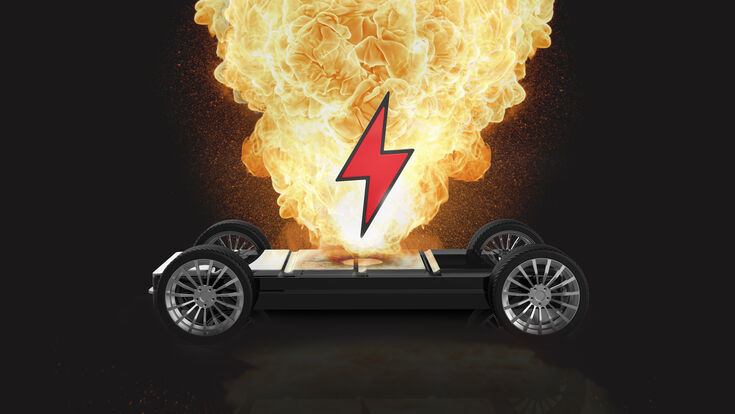 © EDOYO - stock.adobe.com lithium ion battery fire electric vehicle electricity cells risk explosion illustration vector speed old race road 3d icon design truck sport drive retro toy travel street engine symbol tire concept bike object train arrow traffic sports formula motor service model power motorbike delivery wheels racing motorcycle aid one first fun