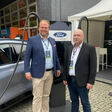 (v.l.) SMATRICS CEO Hauke Hinrichs und Stefan Haack, Manager Energy Systems and Services bei Ford Motor(v.l.) SMATRICS CEO Hauke Hinrichs und Stefan Haack, Manager Energy Systems and Services bei Ford Motor Company Deutschland Company Deutschland