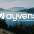 Das Logo der neuen globalen Mobilit?tsmarke Ayvens vor einem Hintergrund.
