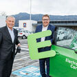 BILD zu OTS - Start in Leoben f?r das ?sterreichweite E-Tankstellenprojekt mit der Handelskette Hofer: Christian Purrer (li.) und Martin Graf, Energie Steiermark