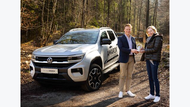Markus Fischwenger, Marketingleiter Volkswagen Nutzfahrzeuge Österreich freute sich über den „International Pick-Up Award“