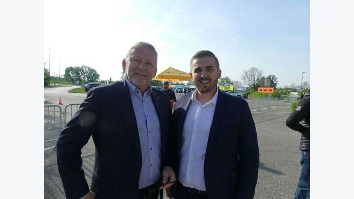 Forstinger Geschäftsführer Rudolf Bayer mit Vertriebsleiter Mathias Mrnjavac
