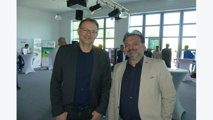 Franz Müllner, Leitung Vertrieb Flottenmanagement bei Porsche Bank und Michael Närr, Niederösterreichische Versicherung