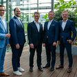 Christoph Knogler, CEO Keba Group AG; Gerhard Weidinger, CTO Keba Energy Automation GmbH; Jens Winkler, ehem. Geschäftsführer EnerCharge GmbH; Stefan Richter, CEO Keba Energy Automation GmbH; Andreas Schoberleitner, CFO Keba Group AG (﻿v.l.n.r.)