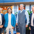 Beim 5. Smatrics E-Mobility Talk (v.l.n.r.): Marcus Jahn, Unit Leader Battery Technologies bei AIT Austrian Institute of Technology, Nikolaus Mayerhofer, Gründer & CTO AVILOO Battery Diagnostics, Hauke Hinrichs, CEO SMATRICS und Thomas Haid, Managing Director Saubermacher Battery Services GmbH