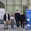 (v.l.n.r.): Gregor Eckard (COO & CTO Easelink), Sara Toth (Investment Analyst, VERBUND X Ventures), Hermann Stockinger (CEO & Founder Easelink), Peter Schiff (Investment Manager, VERBUND X Ventures)
