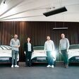 v.l.n.r.: Mario Matousch (Merbag), Markus Katzer (Rapid), Sarah Lamboj (smart), Steffen Hofmann (Rapid), Marcus Knipping (Rapid)
