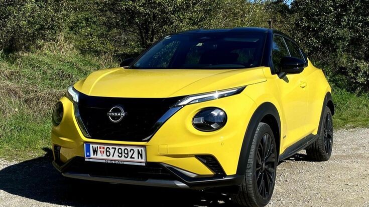 Trau Dich! Mit dem gelben Nissan Juke steht man zur Farbe.