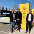V.l.n.r.: Ronald Lausch (Smatrics), Anton Weichselbaum (CPI), Günter Maier (AMIC Energy) am Standort Stop Shop Stadlau in Wien