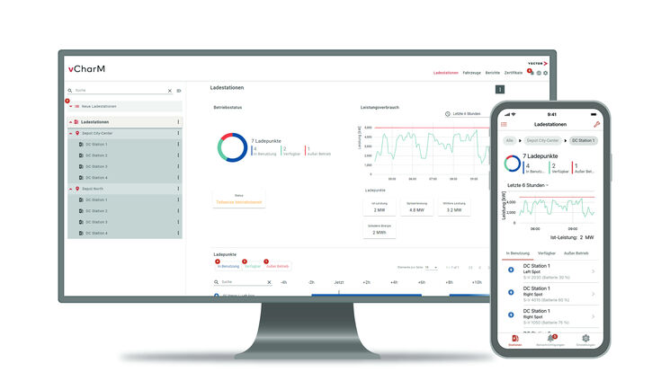 © Vector Das Lastmanagement vCharM von Vector sorgt für eine netzverträgliche Steuerung des Ladens.