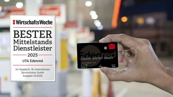 Bester Mittelstandsdienstleister im Segment Tankkarten: UTA Edenred