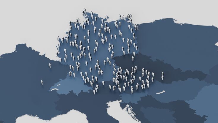 Ladepunkte von Moon Power auf Europa-Karte