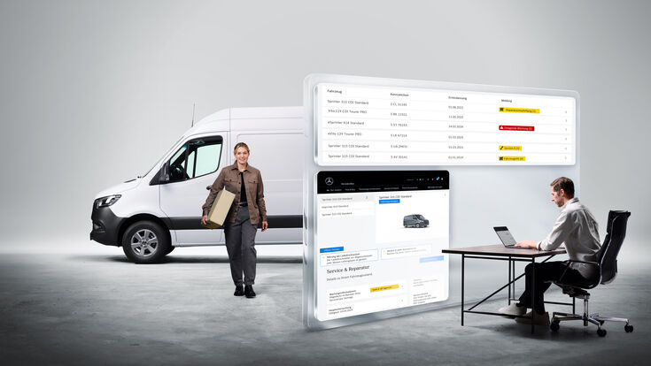 Mercedes-Benz Van Uptime Monitor für gewerbliche Vans Mercedes-Benz Van Uptime Monitor for commercial vans