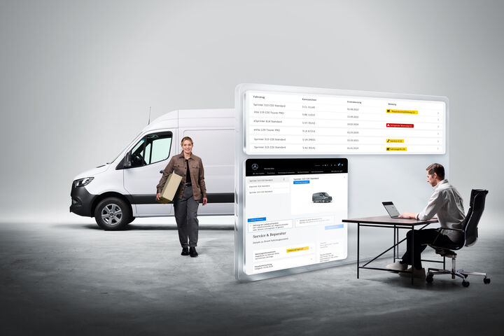Mercedes-Benz Van Uptime Monitor für gewerbliche Vans Mercedes-Benz Van Uptime Monitor for commercial vans