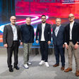 (v.l.:) Adolf Seifried, Landesgremialobmann Fahrzeughandel, Wolfgang Wurm, Geschäftsführer Porsche Austria, Autohaus-Marketing-Experte Andreas Kühnen, Roman Keglovits-Ackerer, Bundesinnungsmeister Fahrzeugtechnik, und Daniel Holzinger, der neue Landesinnungsmeister der Fahrzeugtechnik 