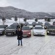 ÖAMTC Techniker Florian Merker beim El Prix E-Auto Test in Norwegen.