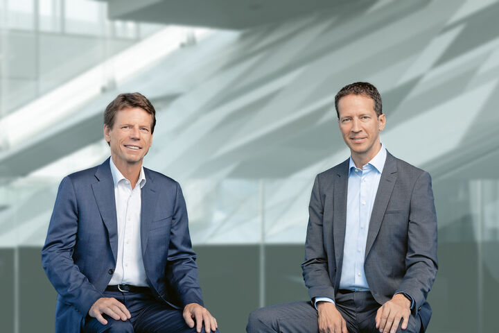 Hannes Maurer, CEO der Porsche Bank, und Alexander Nekolar, CFO der Porsche Bank.