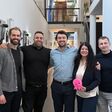 Von links nach rechts: Andreas Wallén, Erik Yesayan (beide go-e), Nick Verhoeven (Kraken), Susanne Palli (go-e), Stanislav Remezov (Kraken)